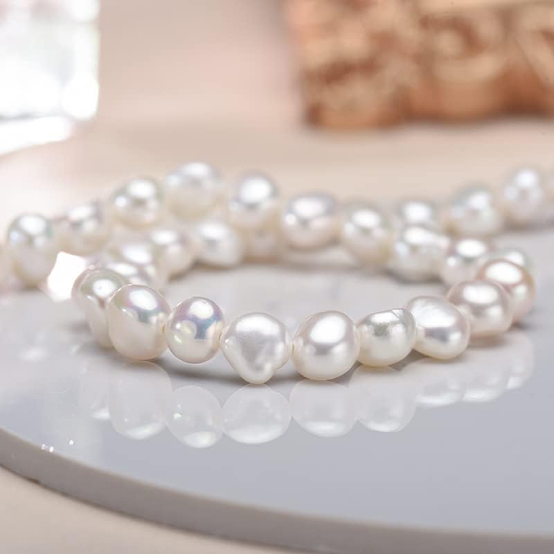 Natural Baroque Pearls Link Bracelets for Women Freshwater Cultured Pearls Strand Bracelets Handpicked Pearl Elegant Jewelry - Image 5