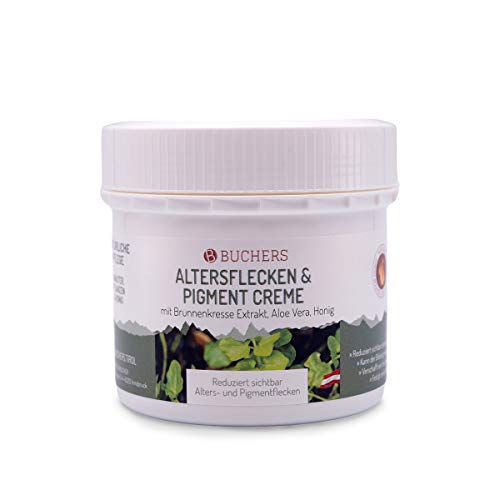 Preisvergleich Produktbild Buchers Altersflecken Creme / Pigment Creme / Sommersprossen Creme / Pigmentflecken Creme / 200 ml mit Brunnenkresse Extrakt / Hergestellt in Österreich