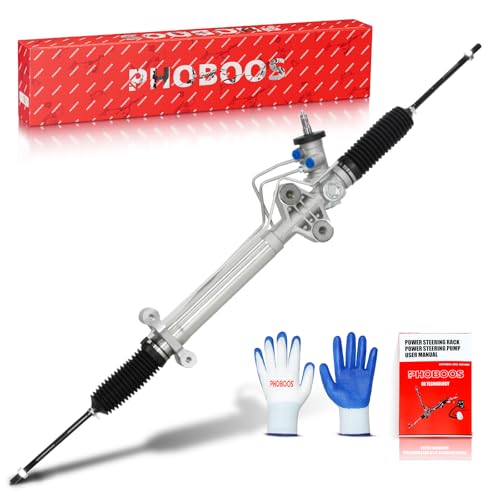 PHOBOOS Hydraulic Power Steering Rack and Pinion Assembly Compatible with Chevrolet Express 1500 2003-2014, Express 2500 2003-2006 & GMC Savana 1500 2003-2014, Savana 2500 2003-2006. Ref. 221018