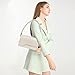 AMHDV Retro Classic Clutch Shoulder Bag Crocodile Pattern Small Crossbody Handbag for Women (03off-white)