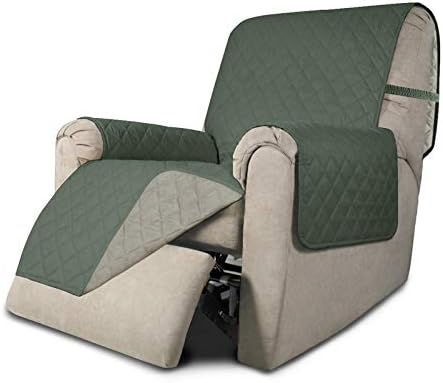 Greatime Sofa Covers,Slipcovers,Reversible Quilted Furniture Protector,Water Resistant,Improved Couch Shield with Elastic Straps,Anti-Slip Foams,Pet Kids,Children,Dogs(Futon, Black/Beige)