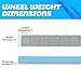 EASYBERG 1/4 oz Adhesive Stick On Wheel Weights, Wheel Weights for Cars, Trucks, SUVs, Motorcycles, RC Cars, 624pcs 0.25 oz Total 156OZ/Box Gray