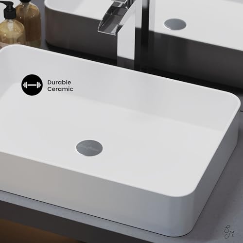 Image of Concorde 24 inch Rectangle Ceramic Vessel Sink