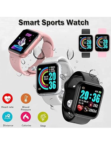 Image of H9 MAX Smartwatch Display /Bluetooth Calling Smart Watch with Wireless Charging, Sports Mode, Health Mode & Sleep Monitoring (Black) Free Adapter (Pink)