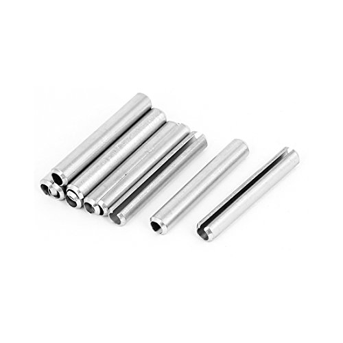 Aexit M5x35mm Stainless Clamps Steel Split Spring Roll Dowel Pins Strap Clamps Fasteners 10Pcs