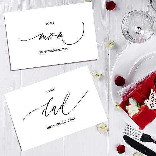 Nchigedy-Set-of-2-Wedding-Day-Card-for-My-Parents-To-Dad-And-Mom-On-My-Wedding-Day-Card-Wedding-Day-Card-Set-for-Mom-And-Dad Nchigedy Set of 2 Wedding Day Card for My Parents To Dad And Mom On My Wedding Day Card Wedding Day Card Set for Mom And Dad