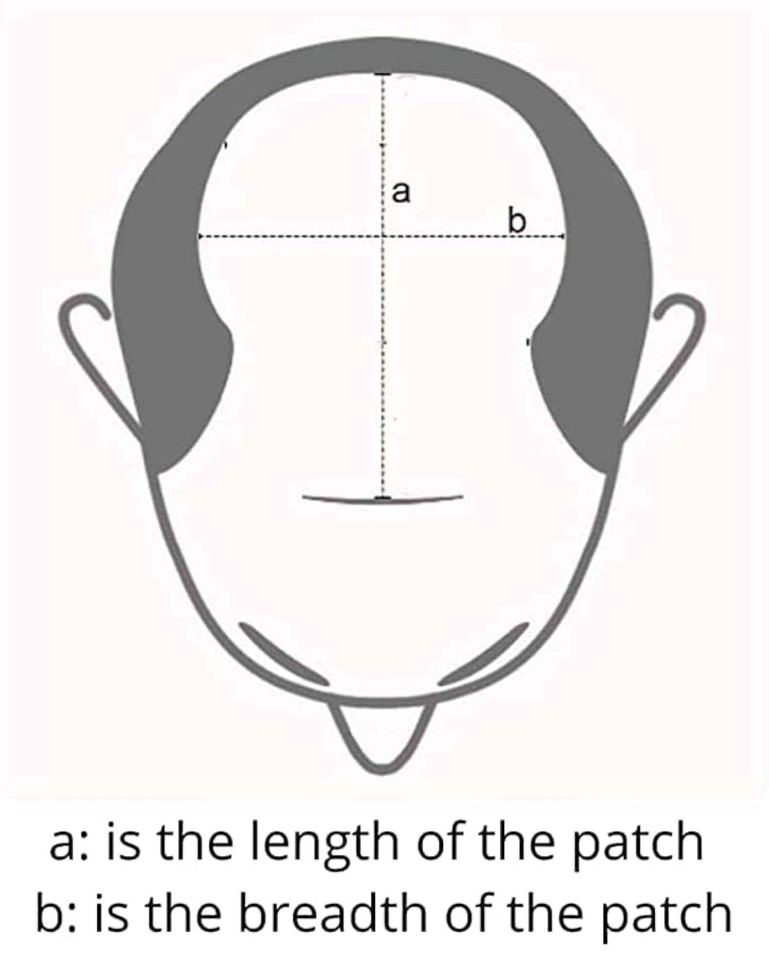 Men's Miraj Front Lace Hair Patch, 10x7, 100% Human Hair