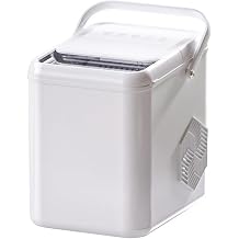 Ice Maker, Mini Automatic Ice Maker for Home Dorm, Low Power Consumption, Self Cleaning Round Ice Cube Maker, 6-8 Minutes Rapid Ice Maker, Low Noise, Lightweight Design, Triple Insulated