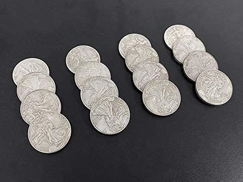 SUMAG Exploded Walking Liberty Half Dollar Magic Tricks 4 Coins to 16 Magician Close up Illusions Gimmick Props Coin Appearing Magic