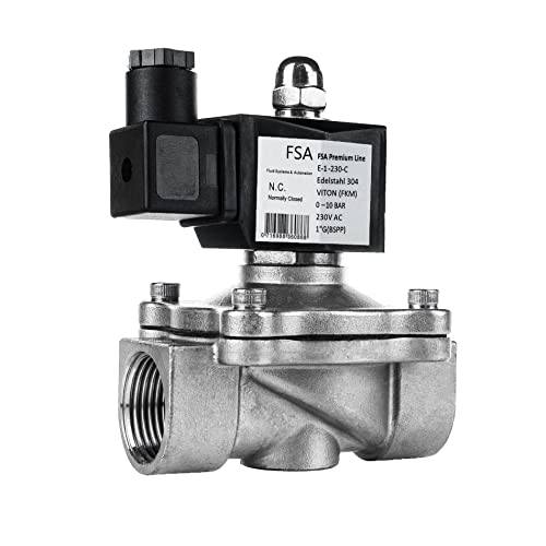 FSA Elettrovalvola in Acciaio Inox 304 1 230V AC