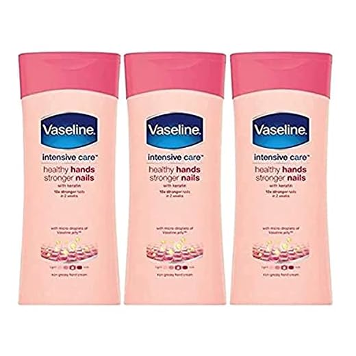 Vaseline 3 x Crema de Manos Cuidado Intensivo Manos y Uñas 200 ml