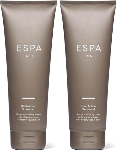 ESPA | Lodo de afeitar de doble acción | 200ml (Paquete de 2)