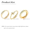 YANCHUN Chunky Silver Bangles Stackable Bracelets for Women Non Tarnish Gold Pearl Bracelet Stack Trendy Jewelry Gifts #5