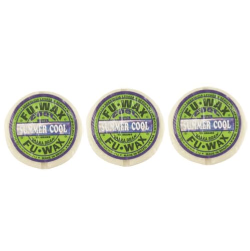 FUWAX フーワックス 【まとめ買い3個セット】サーフワックス サーフィン ワックス 春夏秋冬 サーフィン用ワックス サーフボード滑り止め (SUMMER-COOL)