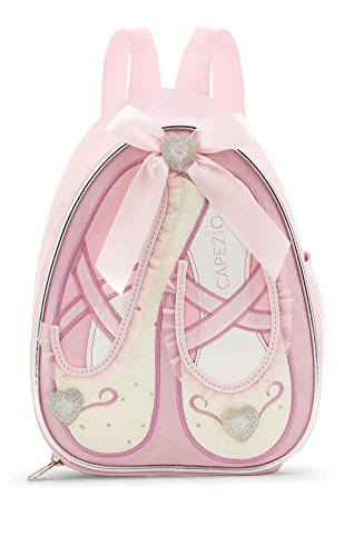 B122C E 14: Mochila infantil para Ballet  diseño zapatillas de  color rosa