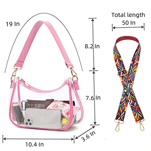 Cyhtwsdj Clear Bag Stadium Approved Clear Purse Handbags For Ladies Women Stadium thumb #1
