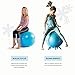 Gaiam Kids Stay-N-Play Balls – Kids’ Desk Chair & Elementary School Classroom Seating, Engaged & Active Seating Yoga Ball Chairs for Kids Ages 5–11, No Roll, Holds Up to 300 lbs, Includes Pump
