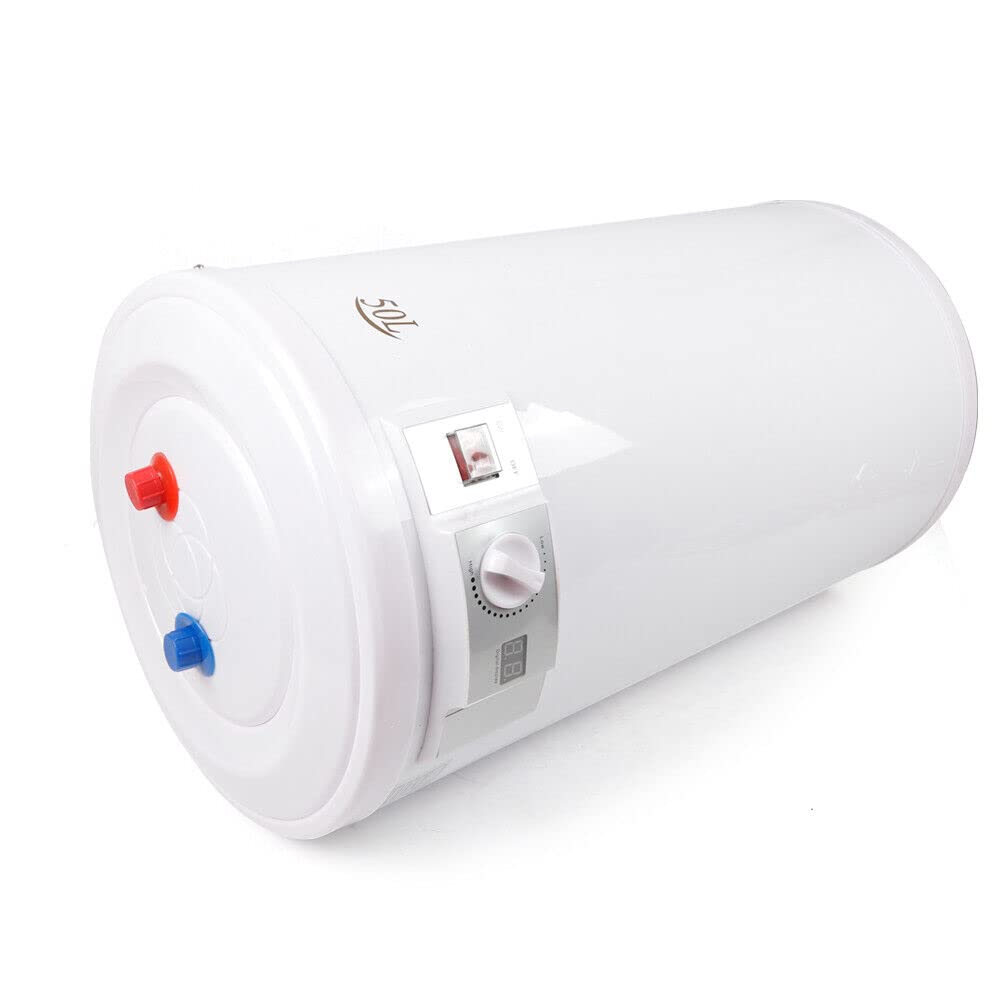 Chauffe-eau instantané 50/80 l - Capacité thermique - Stockage électrique - Avec affichage de la température LED - Valve de sécurité - Montage mural - 50 l