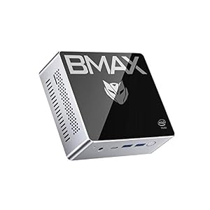 Mini PC,BMAX N4120 (up to 2.6 GHz) Windows 10 Mini Computer,8GB LPDDR4/128GB SSD,Two-Channel Speaker,Triple-Display 4K…