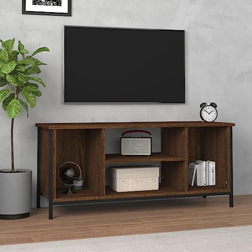 Cinyiqo Mueble para TV Madera contrachapada Roble marrón 102x35x45 cm, Mueble TV, Mueble Salon Moderno, Mueble para TV, Mueble Comedor, Mesa TV, Mueble Television 826289