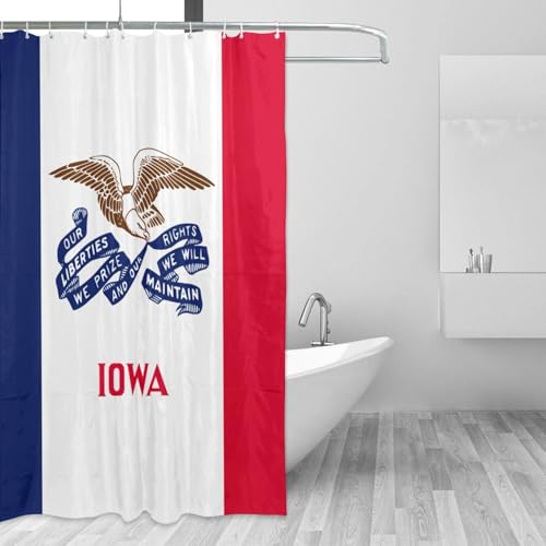 Rideau de douche polyester imprimé avec 12 oeillets inoxydables - 4
