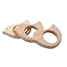Coskiss 3Pcs legno uccello massaggiagengive naturale denti da latte giocattolo organico protezione ambientale titolare cura collana di legno