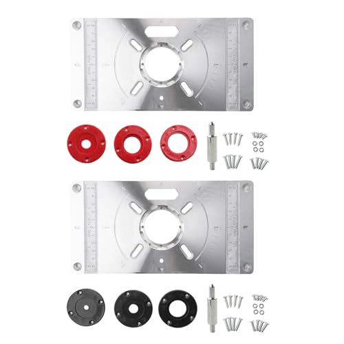 Table de défonceuse aluminium plaque d'insertion pour coupe du bois nette - 8
