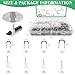 Yauhar 800Pcs 4mm 6mm 8mm 10mm J-Hook Ethernet Cable Nails Wire Clips with Steel Nails and 5/8