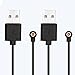 [2-Pack] Smart Ring Charger Cable, for YoR by Letsfit, COLMI, Mingdaln, Lifebee Smart Ring Magnetic Charging Cable R02 R03 R06 R08 R09 R10 R11 R11M SR11M R12 BJ02 SRC01 SRC10 SR08 SR09 SR10 SR11