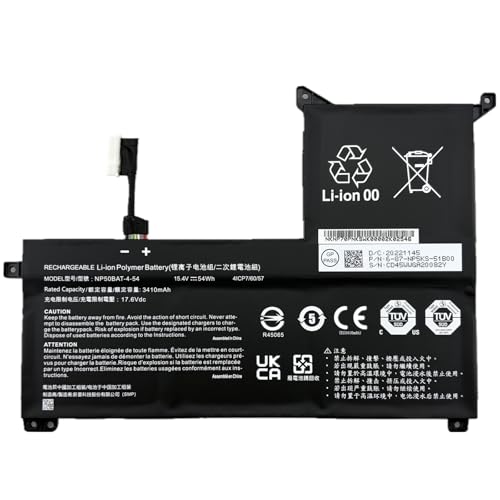 �������i X15 X17 AT22 XS22 54Wh/15.4V NP50BAT-4-54 THUNDEROBOT �Ή�