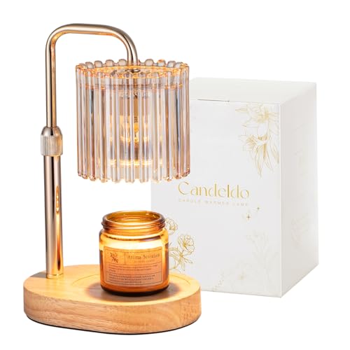 Candeldo Gold Candle Warmer Lamp with Timer Birthday Gifts for Women Mum