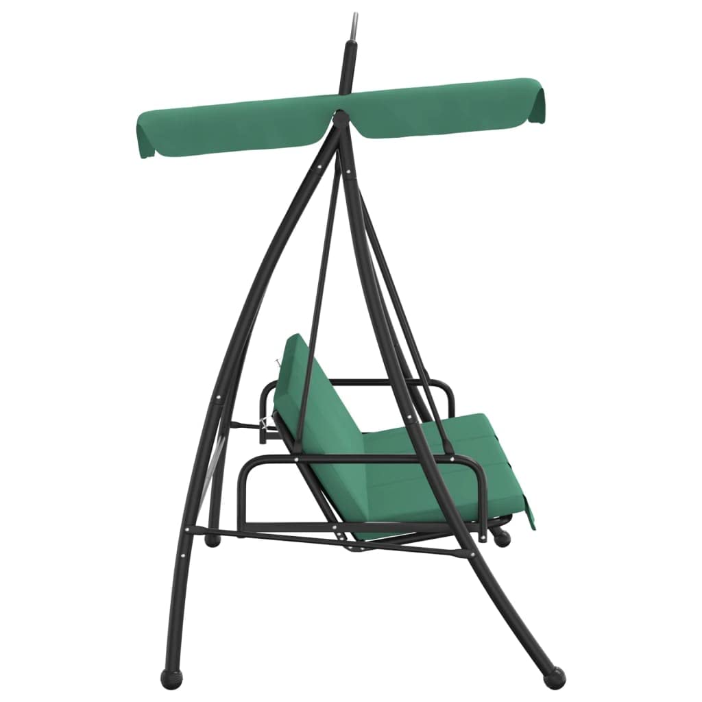 Generic Panca a Dondolo Trasformabile da Esterno con Baldacchino, Letto Trasformabile per 2 Persone, per Patio, Giardino o Balcone (Verde)