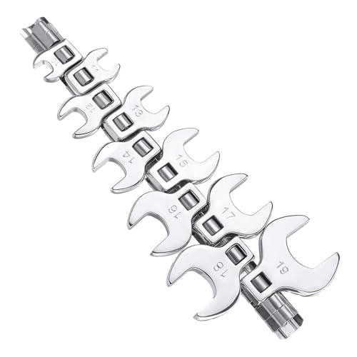 Strme 15pcs 8-24mmカラスフットオープンエンドレンチ1/2 3/8