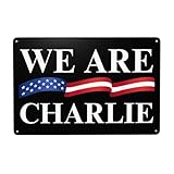 GQWJKSZ Wir sind Charlie Kirk Yard Zeichen Held Charlie 