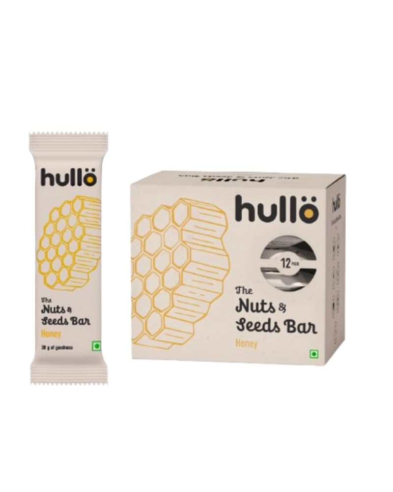 Hullo Nuts & Seeds Bar - Honey (12 x 30g Pack) | Dairy Free, Nutrient Rich & Balanced Snack Bars for Kids & Adults | Nutrition Bars No Added Sugar & No Preservatives-image-11