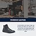 Shoes for Crews Unisex Slip-Resistant High-Top Work Sneakers – Comfortable, Water-Resistant Women's & Men's Shoes for Hospitality, Administrative Roles & More - Pembroke, Size 4.5 Black Leather