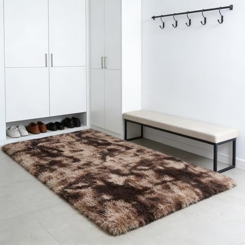 CUIMEI Alfombra Salon 180 x 310 cm, Lavable Antideslizante, Resistente, Grandes Tamaños, Lavable en Lavadora, Alfombras Salón - Alfombras, para Sala de Estar, marrón