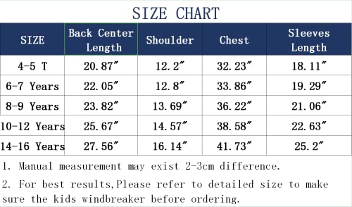 Creatmo Us Boys' Rain Jacket Kids Biking Coat Waterproof Windbreaker Youth Girl Lightweight Cycling Jacket Outdoor Hooded Yellow 14/16 #TOP7