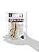 Truform 30-40 mmHg Compression Stockings for Men and Women, Thigh High Length, Dot-Top, Closed Toe, Black, Large