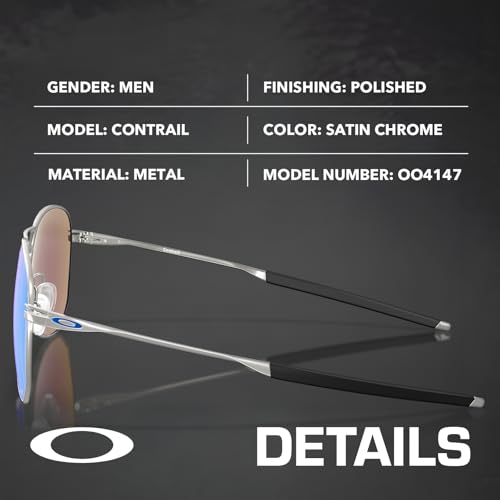 Oakley OO4147 CONTRAIL – Polarized/Non-Polarized Pilot Shape Sunglasses with Official Eyewear Kit Bundle2