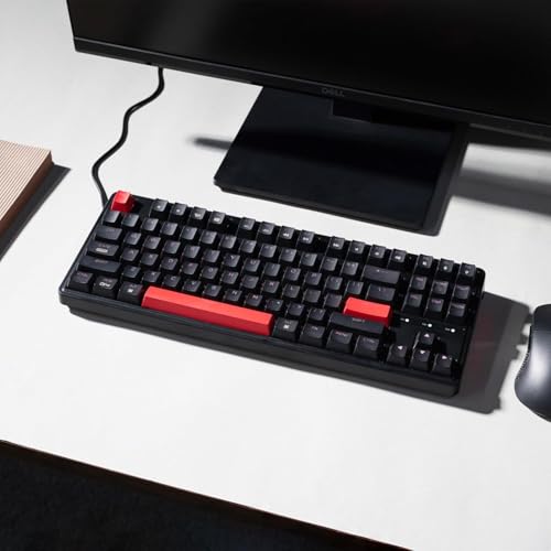 Image of Keychron C3 Pro QMK /VIA Custom Mechanical Keyboard, Hot Swappable Programmable 87 Keys Compact TKL Layout Gasket Mount, RGB Backlight Wired Gaming Keyboard with Brown Switches for Mac /Windows /Linux