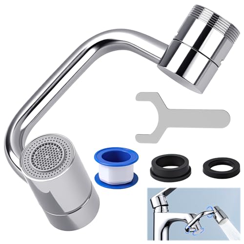 OMASUNB 1080° Rotating Faucet Extender for Bathroom Sink