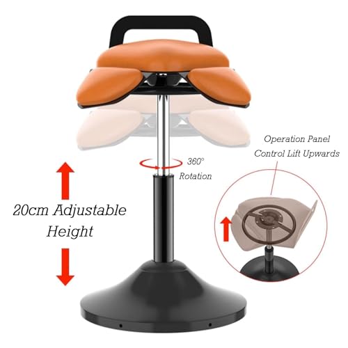 Image of Wobble Stool,Working /Standing Desk Perching Stool,Hydraulic Adjustable Stool,for Clinic,spas,Salons,Home,Office(Color2)