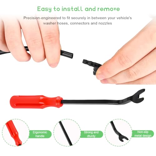 image for BWBWND 42PCS Windshield Washer Hose Kit, 42 in 1 Front Windscreen Wash