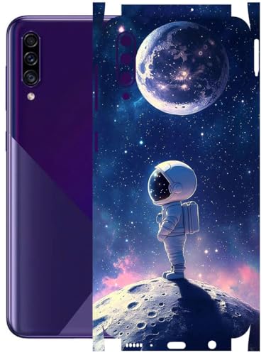 Image of AtOdds - Full Body Back Screen Guard Protector Film - Lamination Wrap Skin Sticker Compatible with Samsung Galaxy A30s | Scratchproof Matte Finish (Moon)