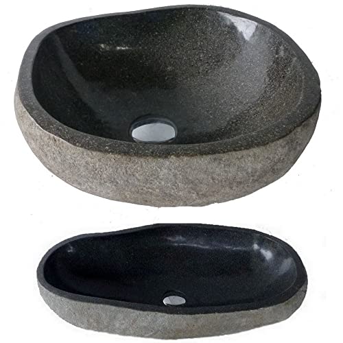 Véritable vasque en pierre naturelle à poser, environ 40cm (pas un lave-main). CHOIX SUR PHOTOS, envoyées aprés votre commande. Vendeur français.