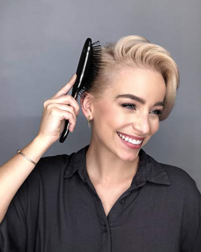 Framar-Wet-Hair-Brush-Detangler--Curly-Hair-Brush-Women-Detangle-Hair-Brush-Girls-Hair-Brush-For-Curly-Hair-Kids-Hair-brush-Tangle-Brush-Hair-Girls-Hairbrush-Womens-Hair-Brush-Black