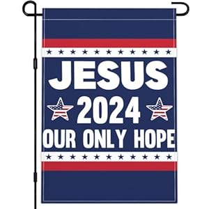 Jesus 2024 Our Only Hope Garden Flag 12x18 Inch Christ Jesus Easter Flag 3ply Fabric Double Sided Christian Faith Patriotic Garden Flags for House Outdoor Indoor Yard Decor Jesus 2024 Our Only Hope Garden Flag 12×18 Inch Christ Jesus Easter Flag 3ply Fabric Double Sided Christian Faith Patriotic Garden Flags for House Outdoor Indoor Yard Decor
