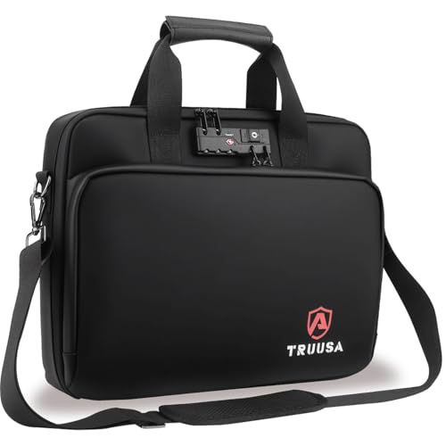 Fireproof Laptop Bag, Important Document Organizer, Shockproof Messenger Bag Briefcase for Travel & Business, w/ 13 Pocket Expanding File Folder, Accordion File Organizer, Legal Size File