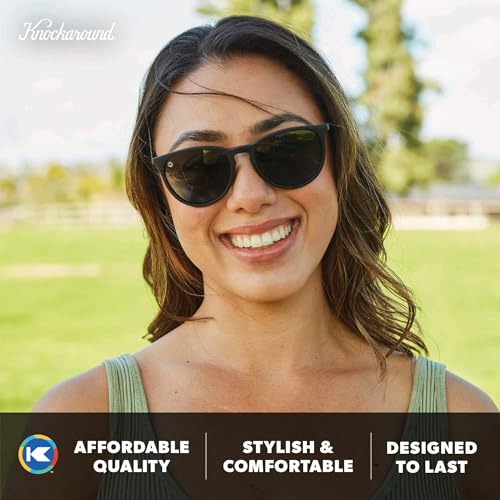 Image of Knockaround Round Trendy Polarized Sunglasses for Women - UV Protection